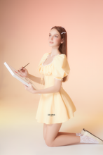 Load image into Gallery viewer, Layla Mini Dress (Pastel yellow)
