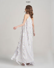 Load image into Gallery viewer, Eve Gradient Pastel Ruffle Maxi Dress
