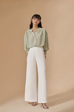 Load image into Gallery viewer, Elongated Flared Trouser (White)

