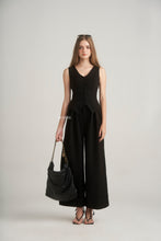 Load image into Gallery viewer, Black Tie Set (Vest &amp; High Waisted Trousers)
