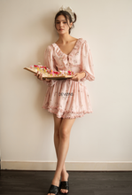 Load image into Gallery viewer, Rosy (Mini Dress with Long Sleeves) - DEVONS STUDIO

